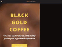 Tablet Screenshot of blackgoldcoffee.com